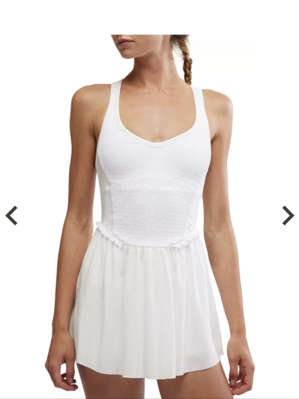 FP Movement Smockin Hot Dress in White